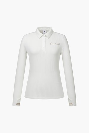 여성 골지 소재 긴팔 티셔츠 (DP32WFTL86)