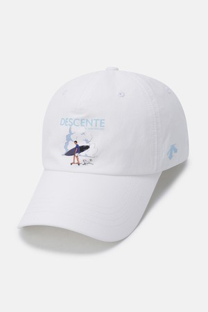 [DESCENTE X 김정윤 작가] 5패널 캡 화이트(SP223UCP51)
