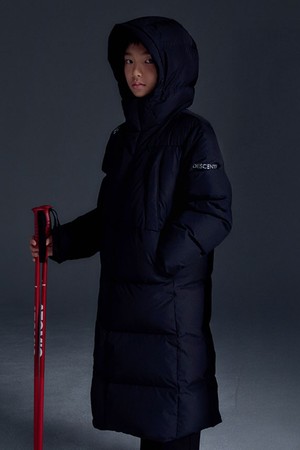 영애슬릿 캐논 롱 다운 자켓 블랙(SQ42JSDJO2)
