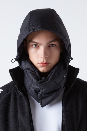 패디드 후드형 넥워머 블랙 SP423UWAO3