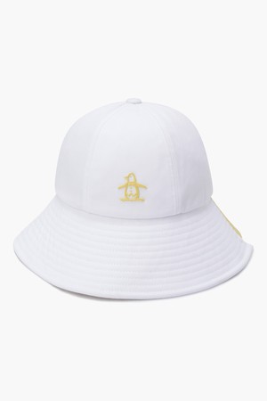 [먼싱웨어] 여성 언발란스 컬러 블럭 와이드 버킷햇 화이트(MQ122LCP22)_WHITE-a