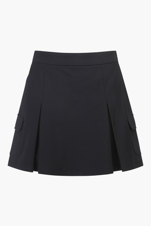 [먼싱웨어] 여성 포켓 A라인 스커트 블랙(MP322LSK92)_BLACK-a