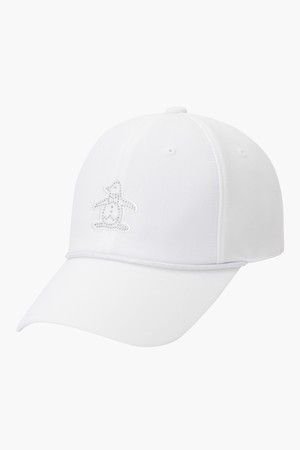 [먼싱웨어] 여성 베이직 로프 리본 볼캡 화이트(MP322LCP72)_WHITE-a