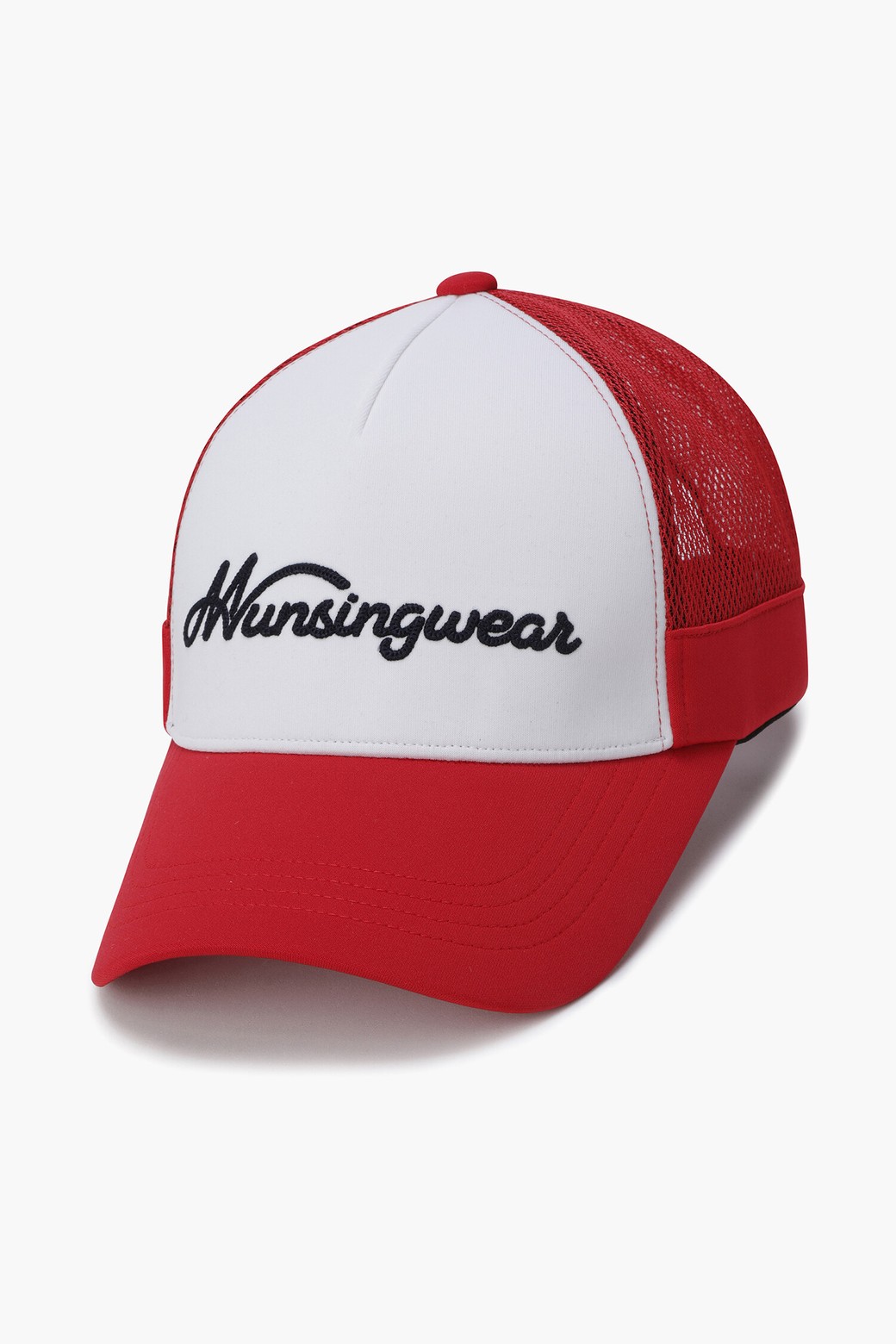 MUNSINGWEAR - 모자 - 남성 레터링 트러커 캡 레드(MQ221MCP41)