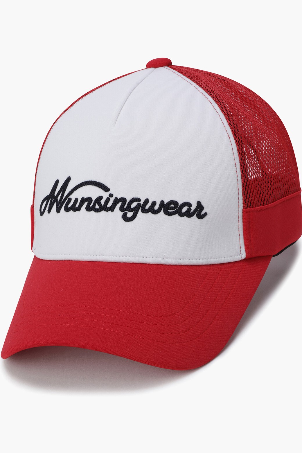 MUNSINGWEAR - 모자 - 남성 레터링 트러커 캡 레드(MQ221MCP41)