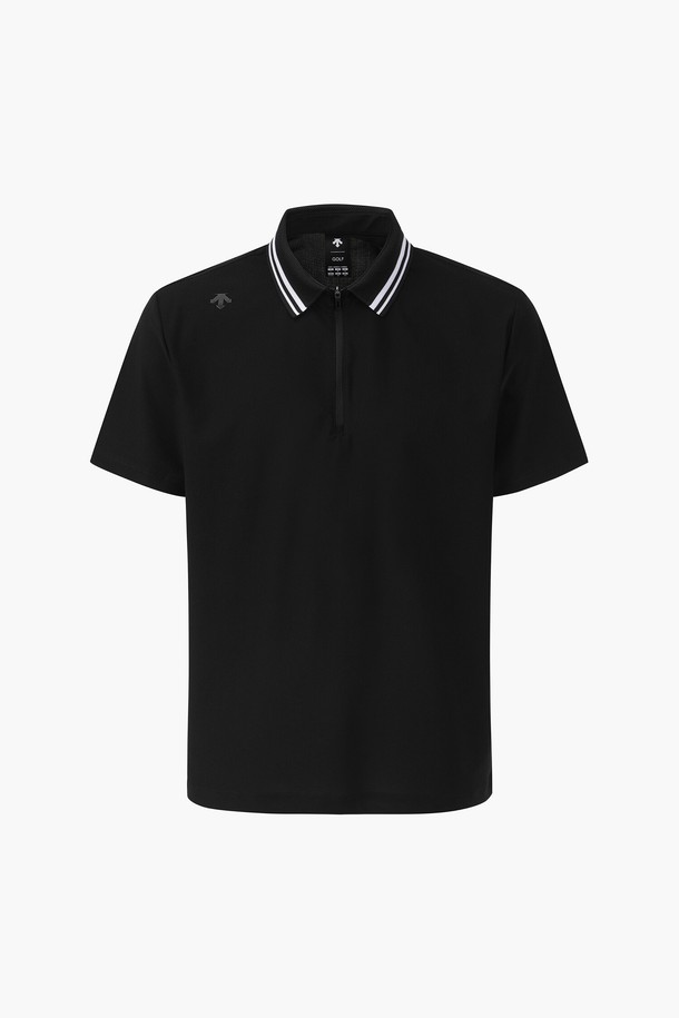 DESCENTE GOLF - 반팔티셔츠 - 남성 매쉬 트리코트 반집업 티셔츠 (DQ21MFTS61)
