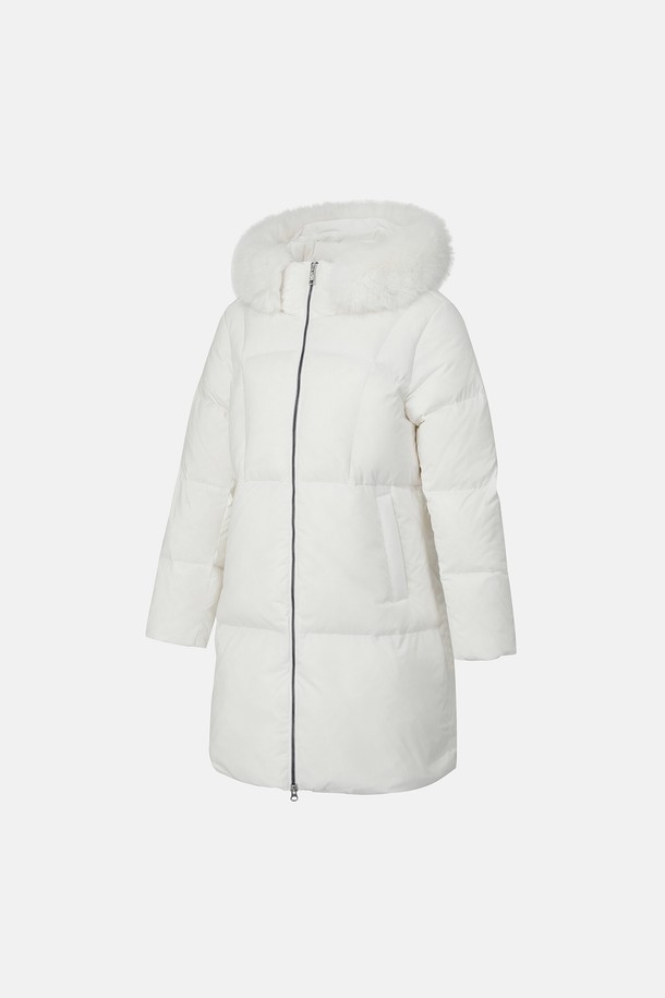 우먼스 중힙 다운 재킷 화이트 SQ422SDJO7는 겨울철 추위를 효과적으로 막아줄 여성용 다운 재킷입니다. 부드러운 촉감의 나일론과 폴리에스터 혼방 소재로 제작되어 편안한 착용감을 선사하며, 오리솜털 80%와 오리깃털 20%의 충전재가 뛰어난 보온성을 제공합니다. 캐주얼, 미니멀, 클래식 스타일을 아우르는 디자인으로, 일상과 캠핑, 산책 등 다양한 TPO에 활용 가능합니다. 집업 방식으로 간편하게 착용할 수 있으며, 중힙 기장과 레귤러핏으로 누구나 부담 없이 즐길 수 있습니다. 모자 털 디테일이 더욱 포근하고 스타일리시한 느낌을 더합니다.
