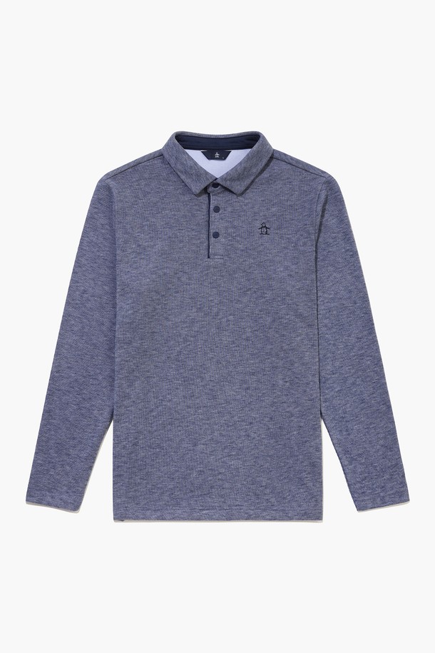 남성 투톤 멜란지 기모 카라 티셔츠 데님블루 MQ421MTLN2는 가을, 겨울 시즌 골프 및 일상에서 활용하기 좋은 남성용 카라 티셔츠입니다. 데님블루 컬러의 멜란지 투톤 디자인으로 캐주얼, 스포티, 클래식한 스타일을 연출할 수 있습니다. 부드러운 촉감의 폴리에스터, 레이온, 폴리우레탄 혼방 소재에 기모 안감을 더해 보온성을 높였습니다. 레귤러핏과 레귤러 기장으로 편안한 착용감을 제공하며, 긴소매 디자인으로 쌀쌀한 날씨에도 따뜻하게 입을 수 있습니다.
