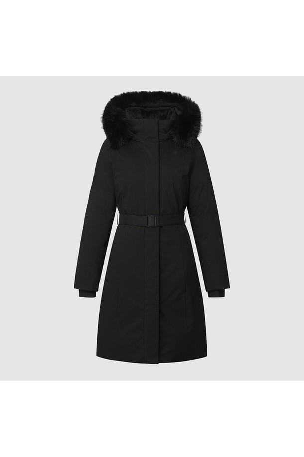 **여성 레귤러핏 롱 구스 다운 재킷 - 블랙 QQ422ODJN2**

세련되고 미니멀한 스타일의 여성 롱 구스 다운 재킷입니다. 겨울철 데일리룩에 적합하며, 블랙 컬러의 무지 디자인으로 어떤 옷에도 쉽게 매치할 수 있습니다. 넉넉한 레귤러 핏으로 편안함을 제공하며, 보온성과 방수 기능을 갖춰 추운 날씨에도 따뜻하고 쾌적하게 착용할 수 있습니다. RDS 인증 다운 충전재와 탈부착 가능한 후드, 모자털 트리밍, 발수 기능, 스트레치 원단, 2-way 착용으로 실용성을 더했습니다. 부드러운 촉감의 롱 다운 재킷으로 겨울철 스타일을 완성해보세요.
