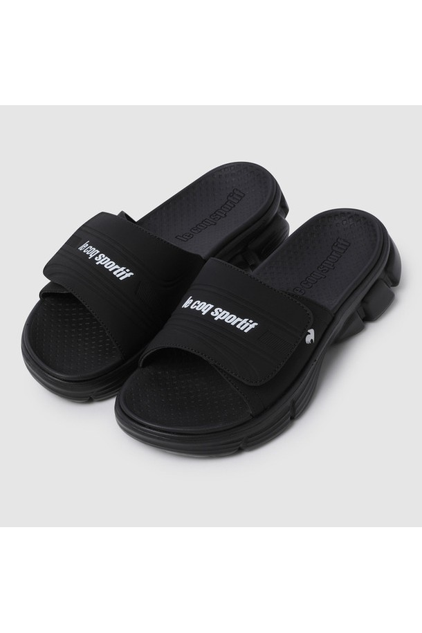 LE COQ SPORTIF - 스포츠 슈즈 - 벤쳐 슬라이드 - 블랙 QR123LSD11