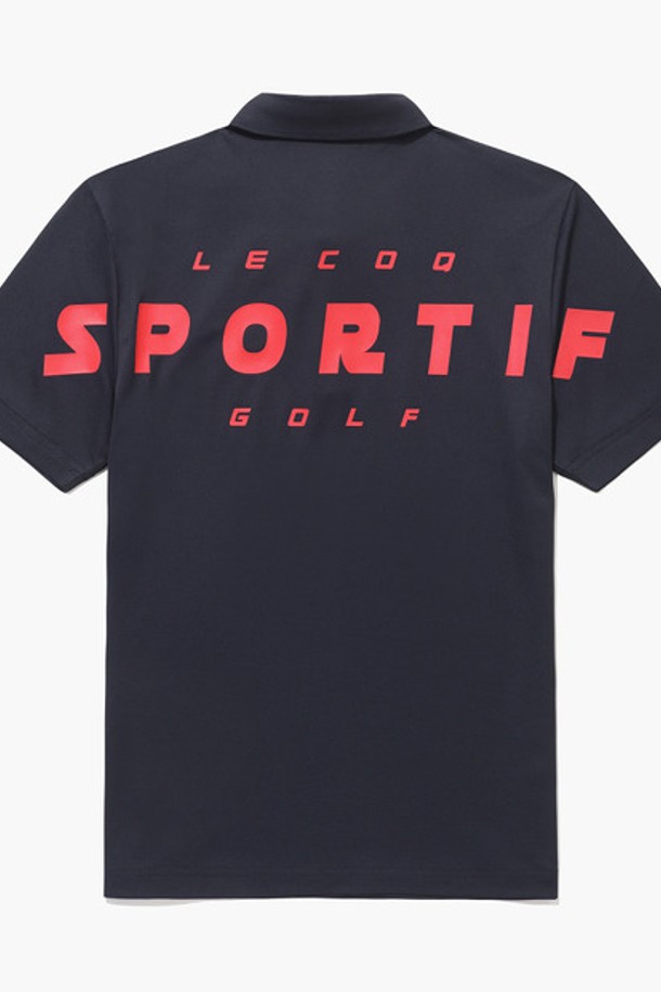 le coq sportif golf - 반팔티셔츠 - 남성 볼드 레터링 퍼포먼스 반팔 티셔츠 (GQ121MTS34)