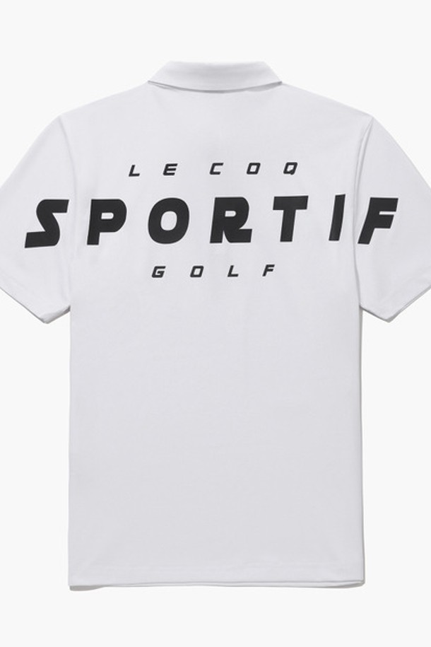 le coq sportif golf - 반팔티셔츠 - 남성 볼드 레터링 퍼포먼스 반팔 티셔츠 (GQ121MTS34)