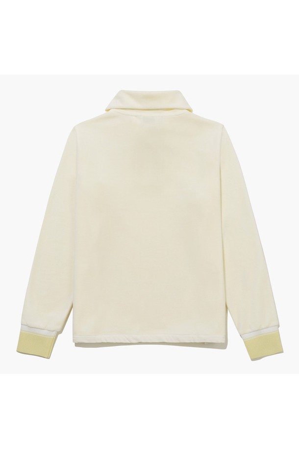 여성 골프룩을 위한 세일러 카라 반집업 티셔츠 옐로우 MQ422LTLO1입니다. 봄, 여름 시즌에 적합하며, 스포티한 스타일을 연출합니다. 면, 폴리에스터, 아크릴, 울, 스판덱스 혼방 소재로 제작되어 부드러운 촉감과 신축성을 제공합니다. 세일러 카라와 긴소매, 크롭 기장이 특징이며, 소매 립 시보리 마감과 밑단 스트링 처리로 활동성을 높였습니다. 4WAY  스트레치 기능과 보온성 강화로 편안한 착용감을 선사합니다.
