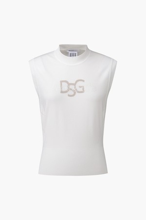 [데상트골프] 여성 니트 베스트 (DQ12WFKV24)_WHITE-a
