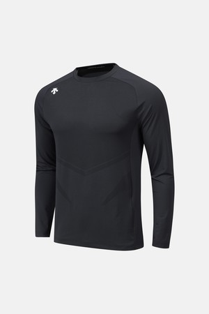 트레이닝 자가드 긴팔 티셔츠 차콜 그레이(SQ121TTL31)