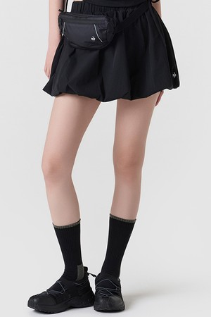 여성 버블 스커트(레깅스내장) - 블랙(QQ222TSK53)