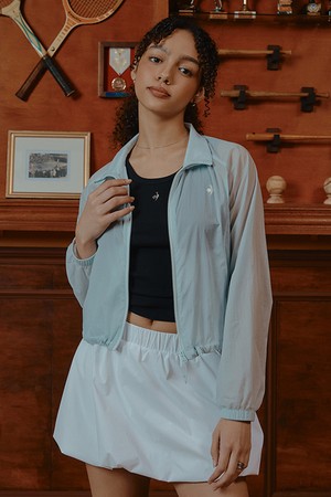 온라인전용) 여성 초경량 루즈핏 자켓 - 블루(QQ222JJK41)