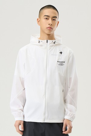 유니 르 아이스 레귤러핏 바람막이 자켓 - 화이트(QQ223EJK41)