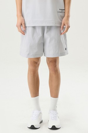 유니 르 아이스 레귤러핏 4부 숏팬츠 - 그레이(QQ223EHP41)