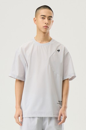 유니 르 아이스 루즈핏 반팔 피스테 - 그레이(QQ223EWT41)