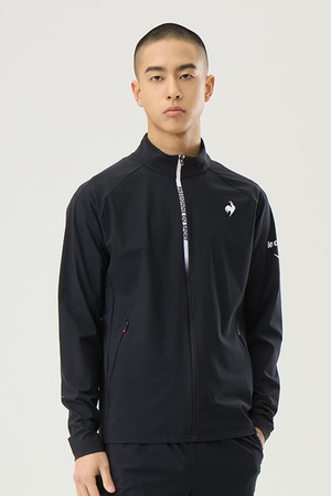 유니 초냉감 트리코트 슬림핏 트랙탑 - 블랙(QQ223EFT51)