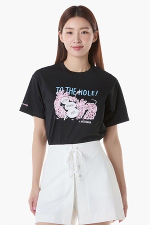 [온라인전용] 여성 라운드 티셔츠 (GQ222LRS62)_BLACK-a