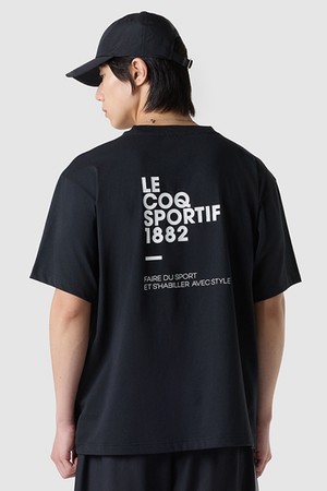 유니 소프트터치 루즈핏 반팔티셔츠 - 블랙(QQ113LRS29)