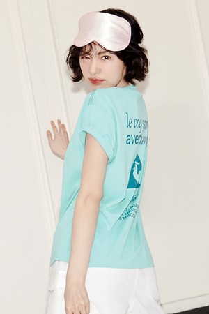 웨이브 선데이 그래픽 반팔티 - 민트(QQ223SRS61)