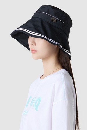 여성 와이드 버킷햇 - 블랙(QQ222WCP42)