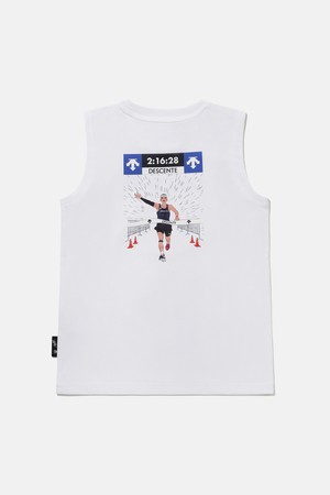 [DESCENTE X 김정윤 작가] 영애슬릿 슬리브리스 화이트(SQ22JEST52)