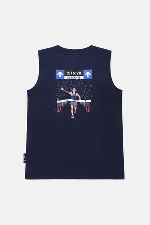 [DESCENTE X 김정윤 작가] 영애슬릿 슬리브리스 네이비(SQ22JEST52)