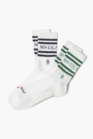 남성 라인 펭귄 삭스 (2 PACK) MQ111PSO23