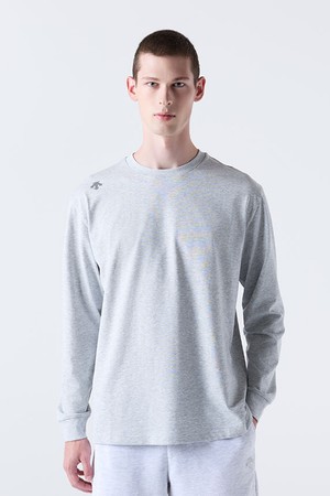 워딩 긴팔 티셔츠 멜란지 그레이(SQ323UTL71)