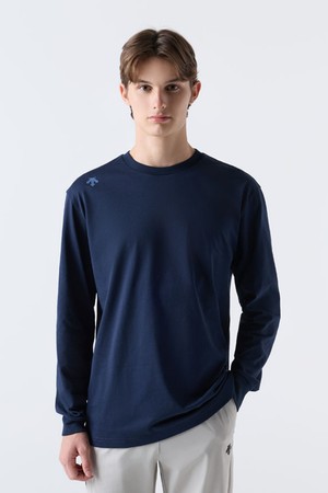 워딩 긴팔 티셔츠 네이비(SQ323UTL71)