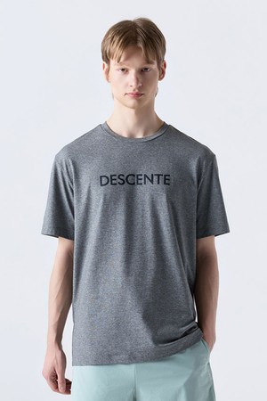 터프 워딩 반팔 티셔츠 멜란지 그레이(SQ323UTS73)