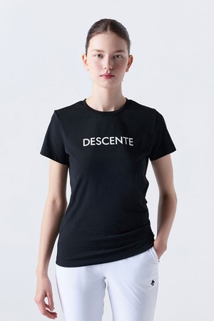 터프 워딩 반팔 티셔츠 블랙(SQ323UTS73)