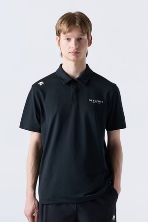 터프 워딩 폴로 반팔 티셔츠 블랙(SQ323UPS72)