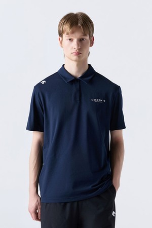 터프 워딩 폴로 반팔 티셔츠 네이비(SQ323UPS72)