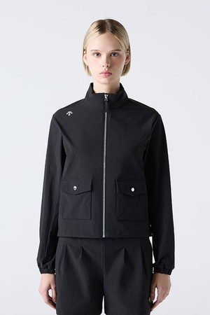우먼스 우븐 웜업 자켓 블랙 SQ322PWT71