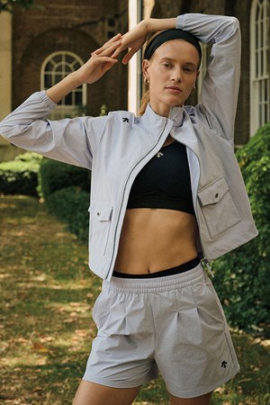 우먼스 우븐 웜업 자켓 라벤더 SQ322PWT71