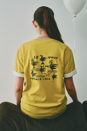 르꼬끄X275C 유니 빅루스터 반팔티 - 올리브(QQ323XRS73)