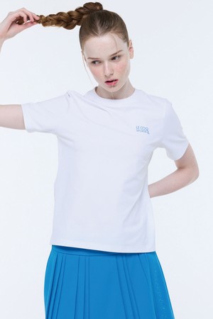 여성 에센셜 라운드 티셔츠 (GQ322LRS72)_WHITE-a