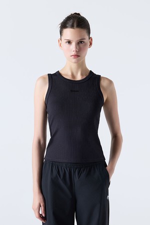 우먼스 골지 슬리브리스 블랙(SQ322PST71)