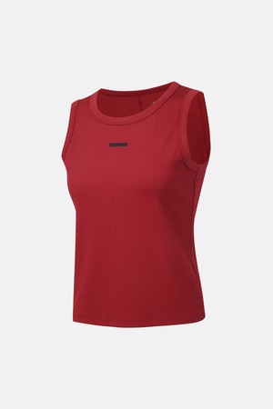 우먼스 골지 슬리브리스 레드(SQ322PST71)