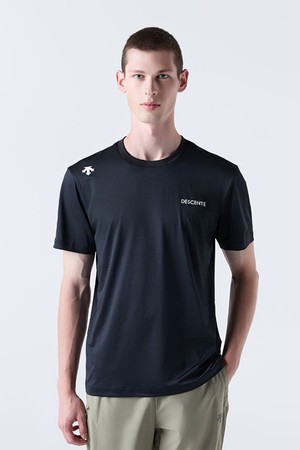 [홍태준 착용] 러닝 어쎈틱 반팔 티셔츠 블랙(SQ321RTS79)