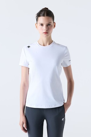 트레이닝 쿨링 트리코트 반팔 티셔츠 화이트(SQ323TTS71)