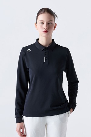 터프 긴팔 폴로 티셔츠 블랙(SQ323UPL81)