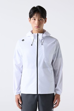 후드형 바람막이 자켓 화이트(SQ323UWB71)