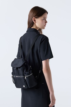 우먼스 미니 후드 백팩 블랙(SQ322UBP71)