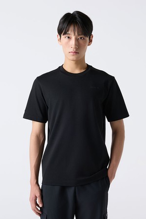 듀얼리스 라운드 반팔 티셔츠 블랙(SQ323DTS72)
